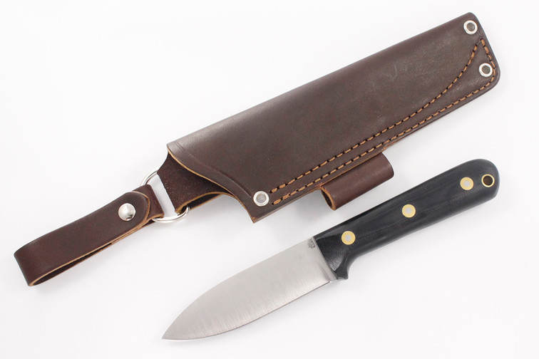LT Wright Genesis AEB-L -  Convex - Black Micarta  -  Matte