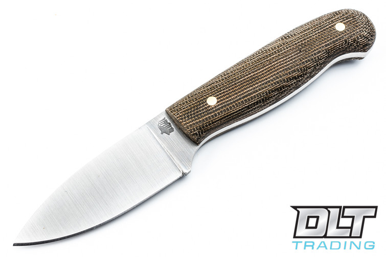 LT Wright Patriot 3V - Flat Ground - Green Micarta - Matte Finish
