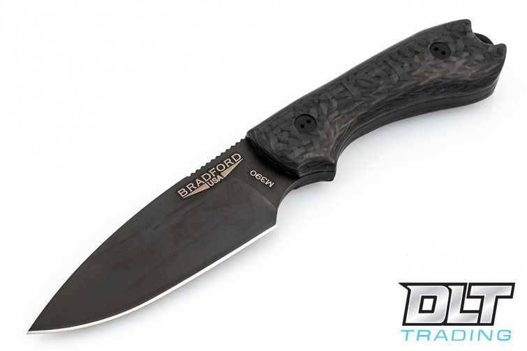 Bradford Guardian 3 M390 - 3D Carbon Fiber - Saber Grind - Black DLC