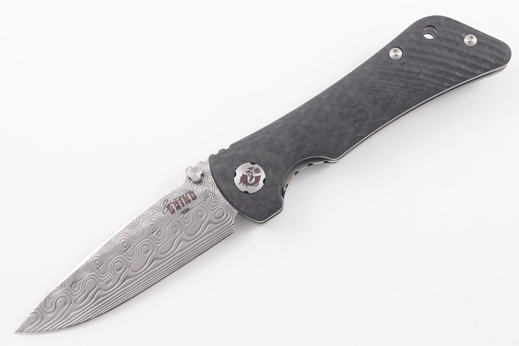 Southern Grind Spider Monkey Drop Point - Damasteel Damascus