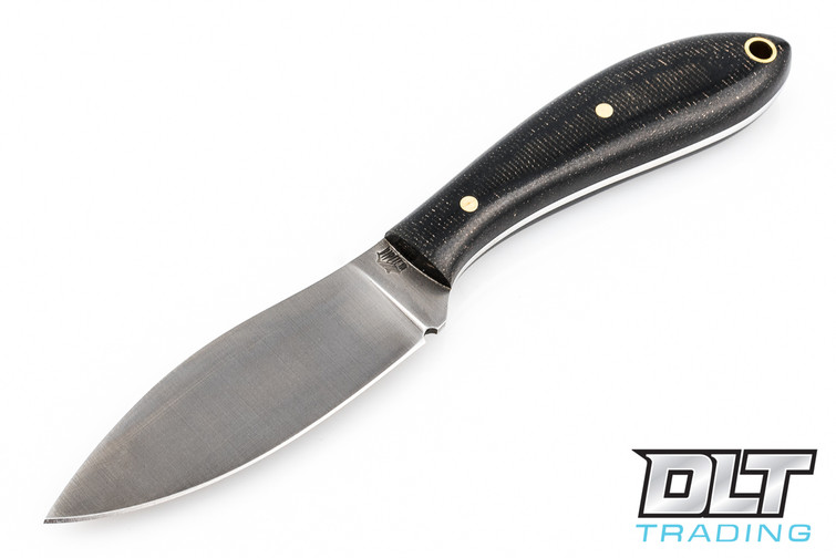 LT Wright Small Northern Hunter AEB-L - Flat Ground - Black Micarta