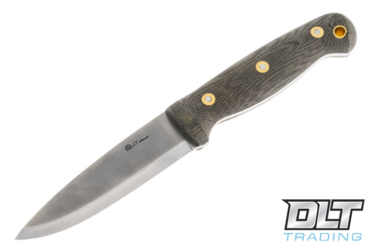LT Wright GNS 3V - Scandi - Green Micarta - Matte