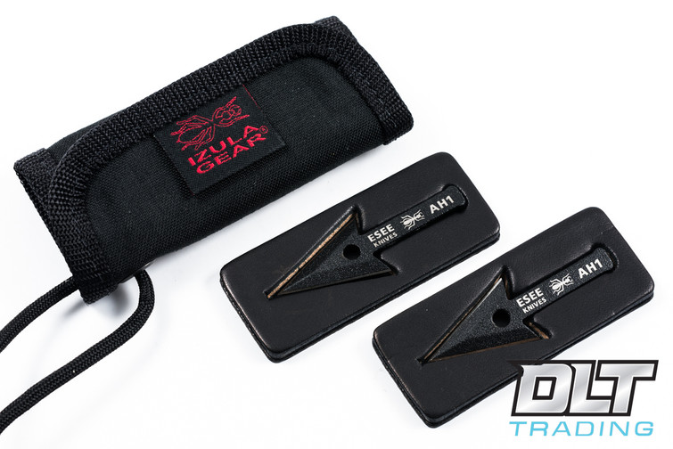 ESEE Cordura Survival Wallet - 2 Arrowheads Incl. - Black Blade