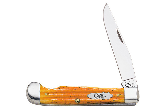 Case EZ Open Trapper Orange Bone