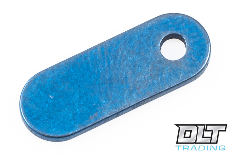 Hinderer Filler Tab - Single Hole - Blue Anodized Titanium