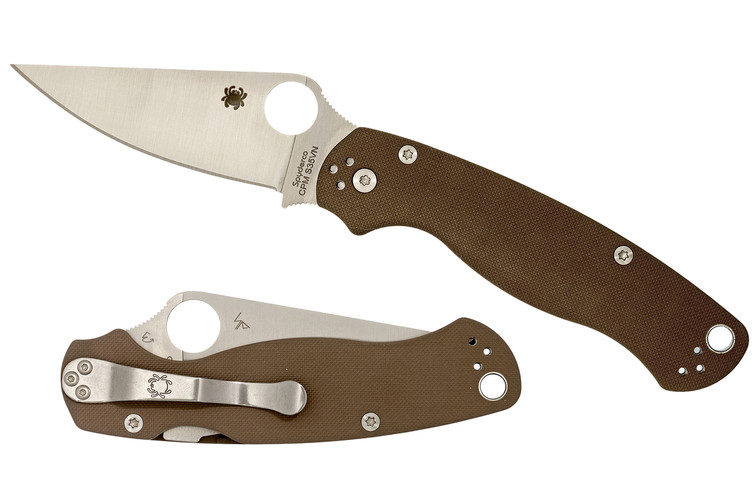 Spyderco Paramilitary 2 Earth Brown G-10 - S35VN Blade