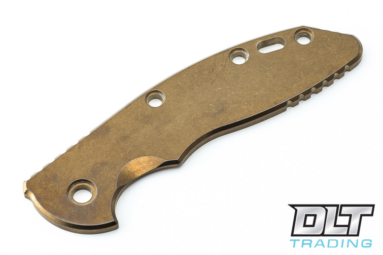 Hinderer 3.5" XM-18 Smooth Titanium Handle Scale - Bronze