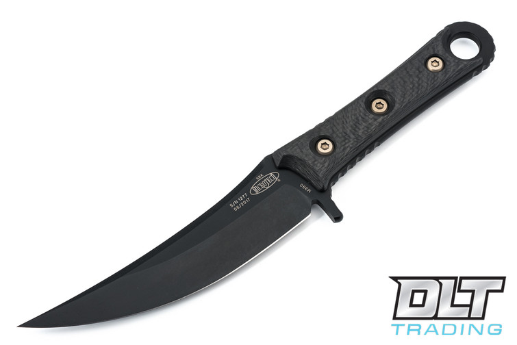 Microtech 200-1 SBK S/E - Carbon Fiber Handle - Black Blade