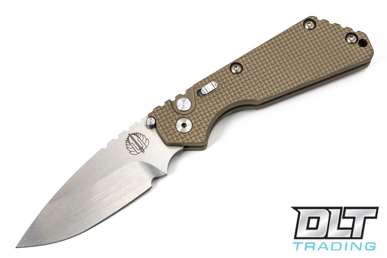 Pro-Tech Strider SnG - Desert Tan Handle - Stonewashed Blade