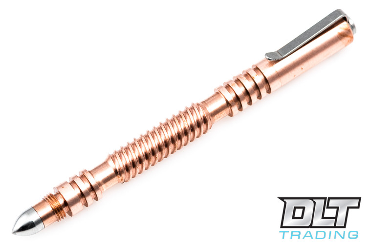 Hinderer Investigator Pen - Spiral Pattern - Copper