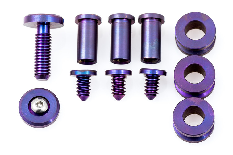 Hinderer XM-18 3.5" Hardware Kit - Purple Anodized Titanium