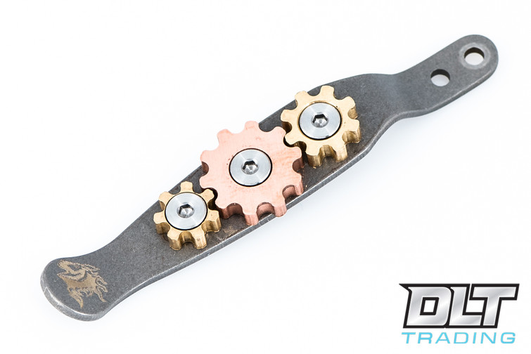 Hinderer Pocket Clip - Gear Theme - Working Finish