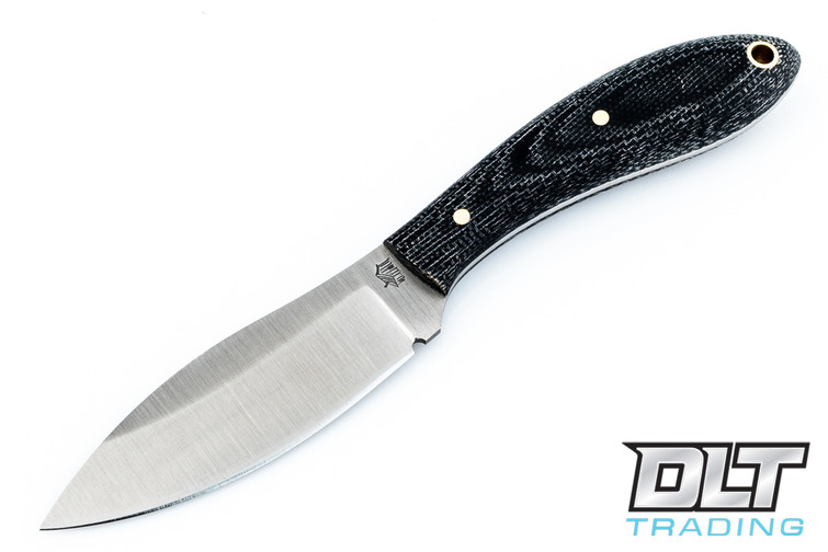 LT Wright Small Northern Hunter AEB-L - Saber Ground - Black Micarta - Matte Finish