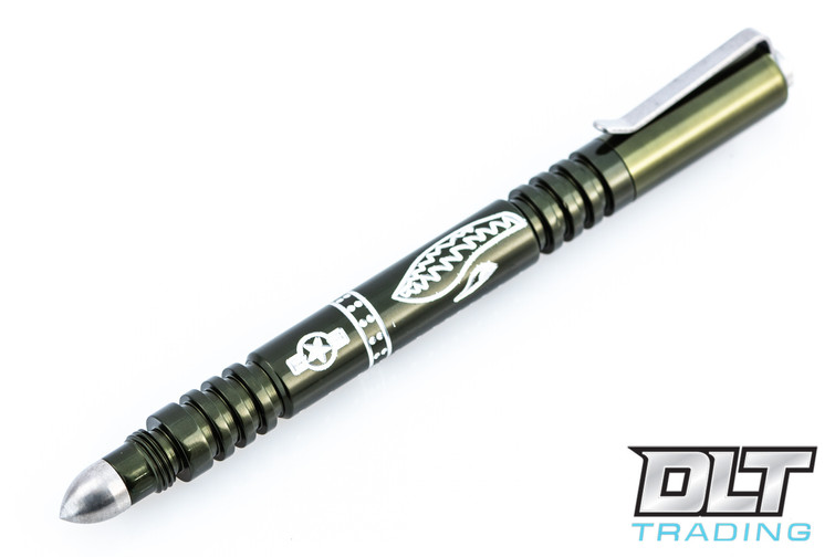 Hinderer Investigator Pen - Warthog - Polished OD Green Anodized Aluminum