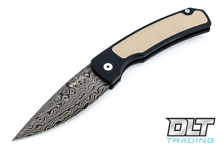 Pro-Tech Magic 2 "Whiskers" - Tuxedo Handle - Vegas Forge Damascus
