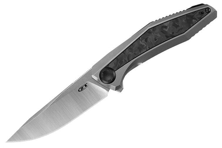 ZT 0470 Sinkevich Flipper Knife - Carbon Fiber Inlay