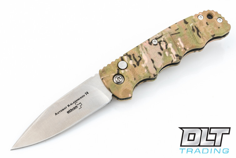 Boker Kalashnikov AK-74 - Camo Handle - Drop Point - Satin Blade