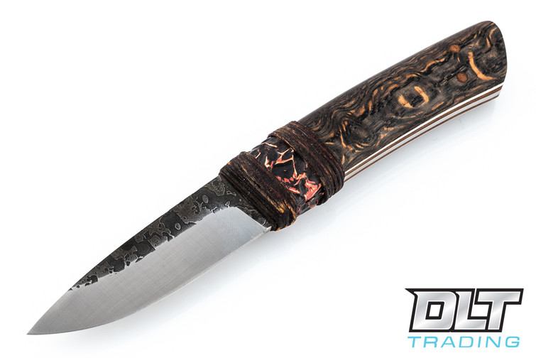 W.A Surls Nomad - Curly Quartersawn Oak - Natural & White Liners - Copper & Rawhide Wrap