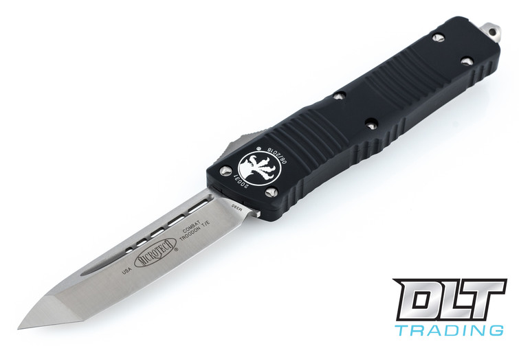 Microtech 144-4 Combat Troodon T/E - Black Handle - Satin Blade