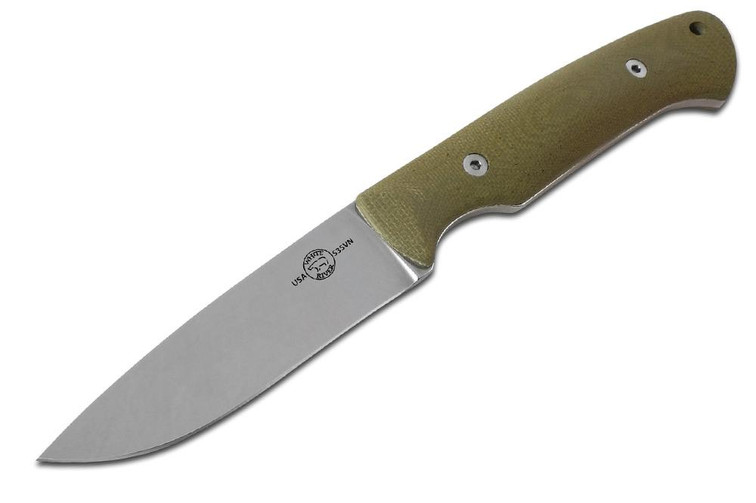 White River Hunter - Green Canvas Micarta