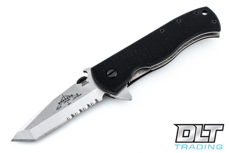 Emerson CQC-7BW Flipper - S35VN - Stonewashed Blade - Partially Serrated