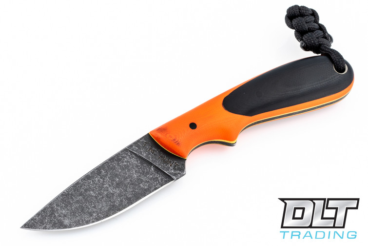 T.M Hunt Hedgehog - Black G-10 - Yellow & Thick Orange Liners