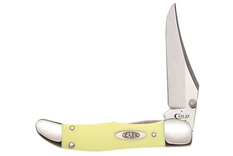 Case Assisted Opening Mid Folding Hunter Yellow Synthetic