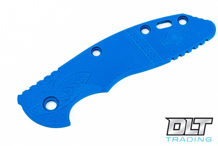 Hinderer 3.5" XM-18 Warthog Scale - Blue G-10