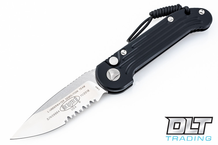 Microtech 135-5 L.U.D.T - Black Handle - Satin Blade