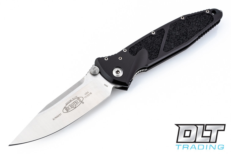 Microtech 160-4 SOCOM Elite S/E-M - Black Handle - Satin Blade