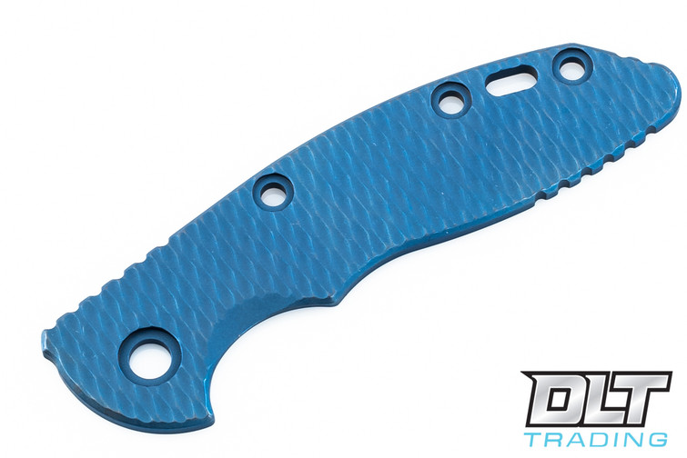 Hinderer 3" XM-18 Textured Titanium Handle Scale - Battle Blue