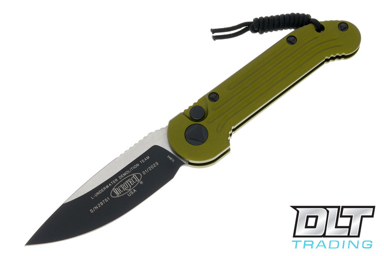 Microtech 135-1OD L.U.D.T - Green Handle - Black Blade