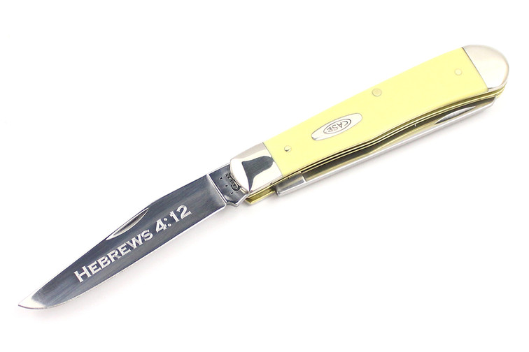 Case Trapper Yellow CV Pocket Knife DLT Trading