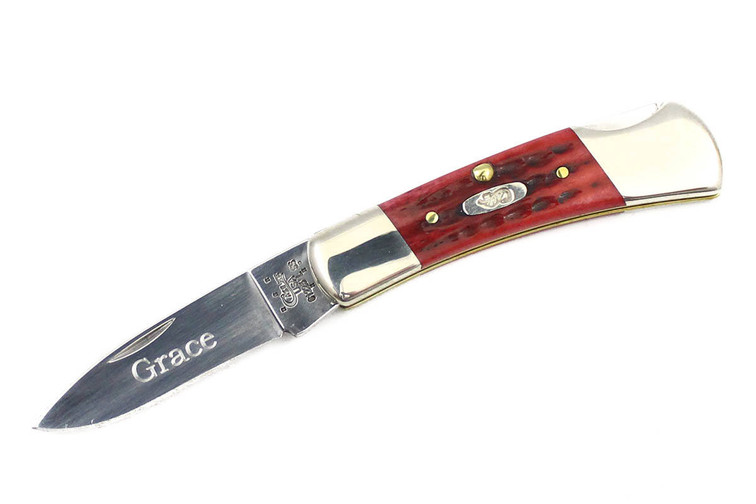 Case Pocket Worn Small Lockback Old Red