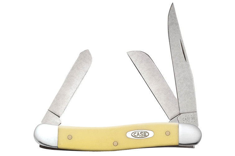 Case Medium Stockman Yellow Pocket Knife
