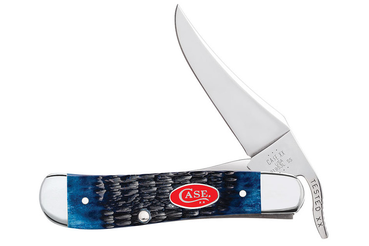 Case Russlock Navy Blue Bone Pocket Knife