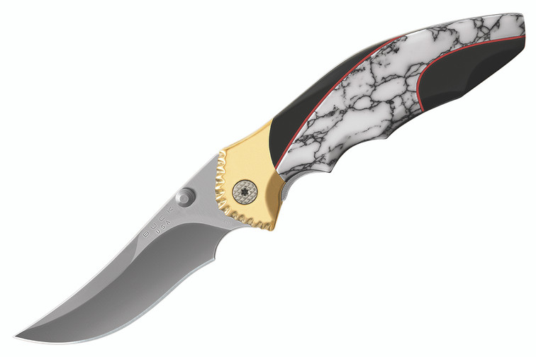 Buck 419 White Buffalo Folding Kalinga