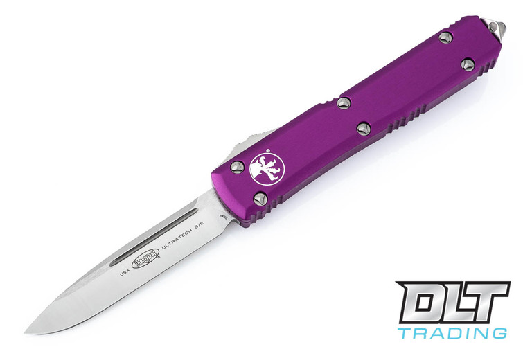 Microtech 121-4VI Ultratech S/E - Violet Handle  - Contoured - Satin Blade