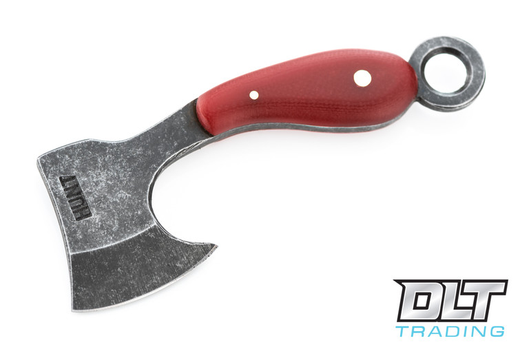 T.M Hunt Lil Billy Ax - Red Linen Micarta