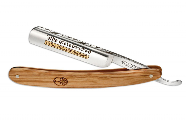 Boker Solingen The Celebrated Straight Razor - Olive Wood