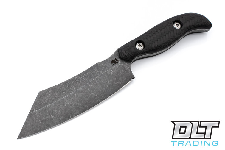 Skelton Bladeworks Bone Chopper - Dark Granite Blade - Carbon Fiber - Kydex Sheath