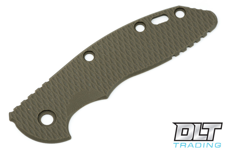 Hinderer 3.5" XM-18 Skinny Textured OD Green G-10 Scale