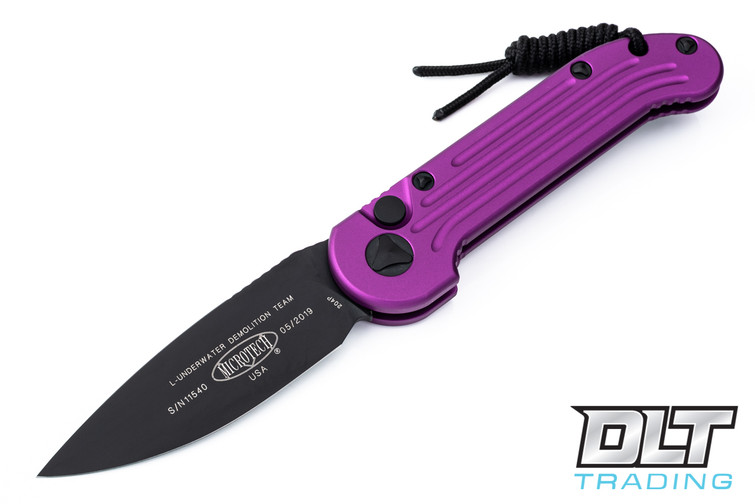 Microtech 135-1VI LUDT - Violet Handle  - Black Blade