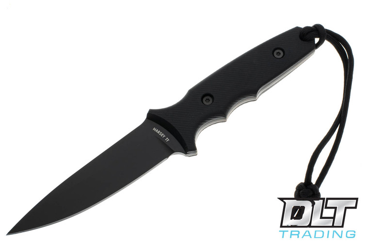 Spartan Blades Harsey Tactical Trout - Black Blade - Black Kydex