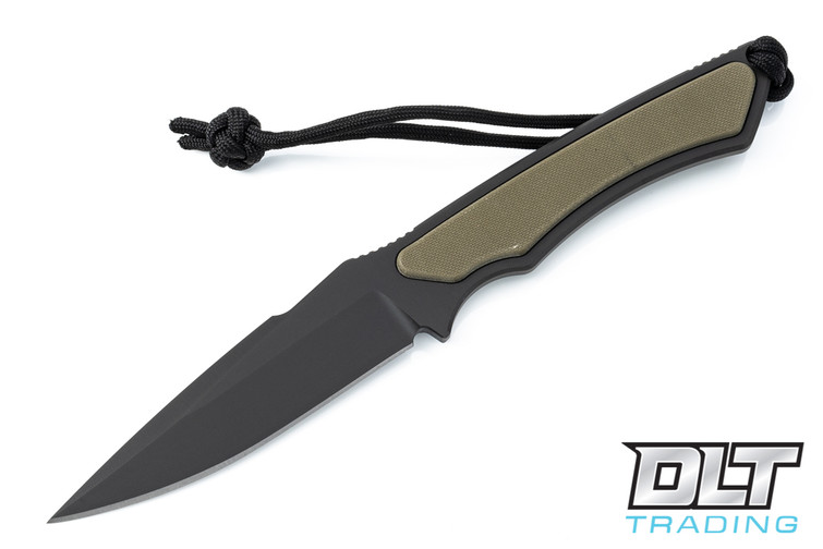 Spartan Blades Phrike - Black Blade - Green G-10