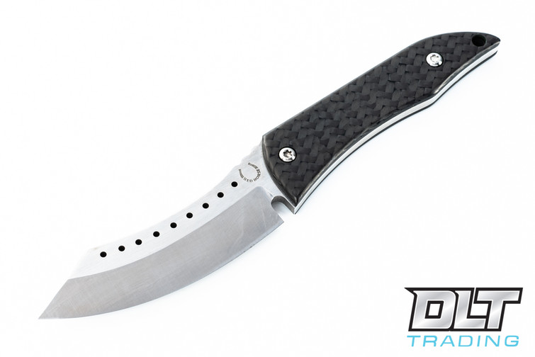 Red Horse Mini Hell Razor Fixed Blade - Carbon Fiber