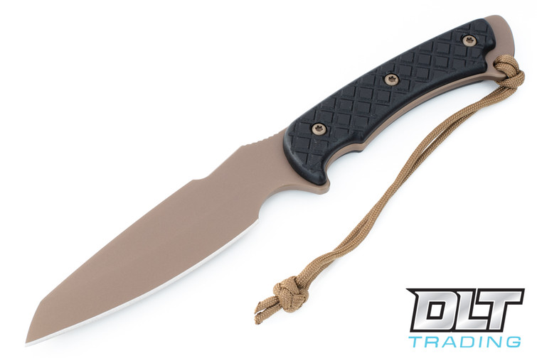 Spartan Blades Hybris - FDE Finish - Black Handle - Black MOLLE Sheath