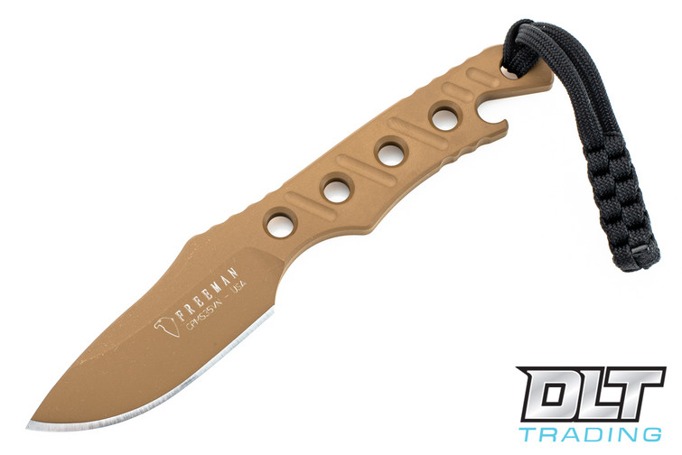 Freeman Model 451 Neck Knife S35VN - Black Blade - Black Kydex Sheath