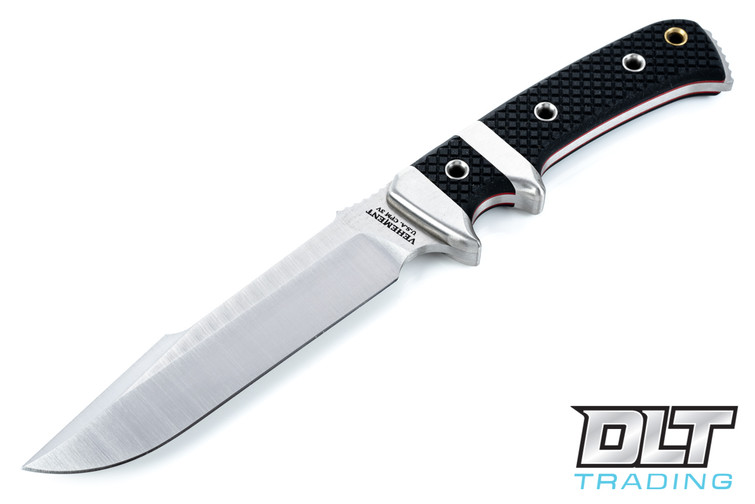 Oxus - Satin Blade - Textured Black G-10 - Red Liners - Stainless Bolster