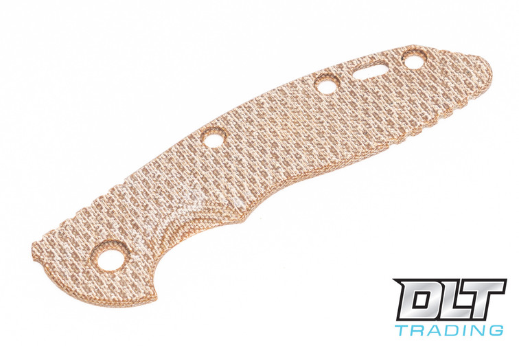 Hinderer 3.5" XM-18 Skinny Textured Natural Canvas Micarta Scale